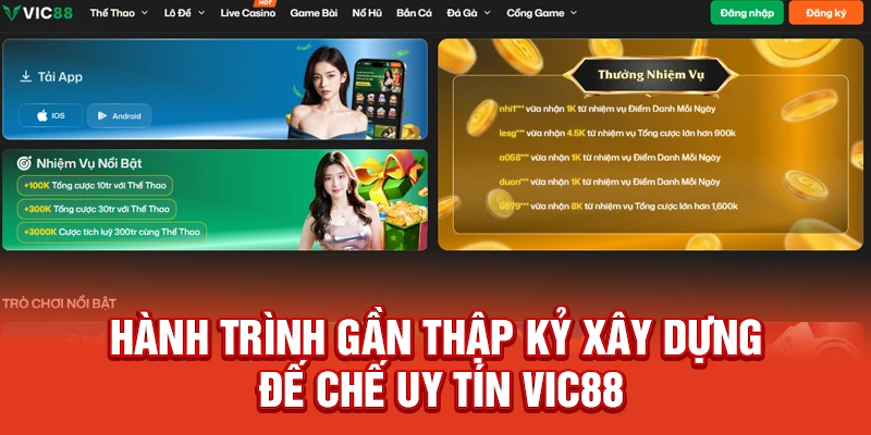 Hành trình gần thập kỷ xây dựng đế chế uy tín Vic88